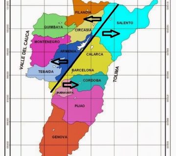 Mapa Quindio Politico 360x320