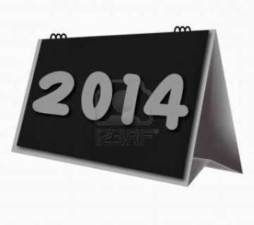 11721935 calendario de escritorio ano 2014 en el fondo blanco 360x320